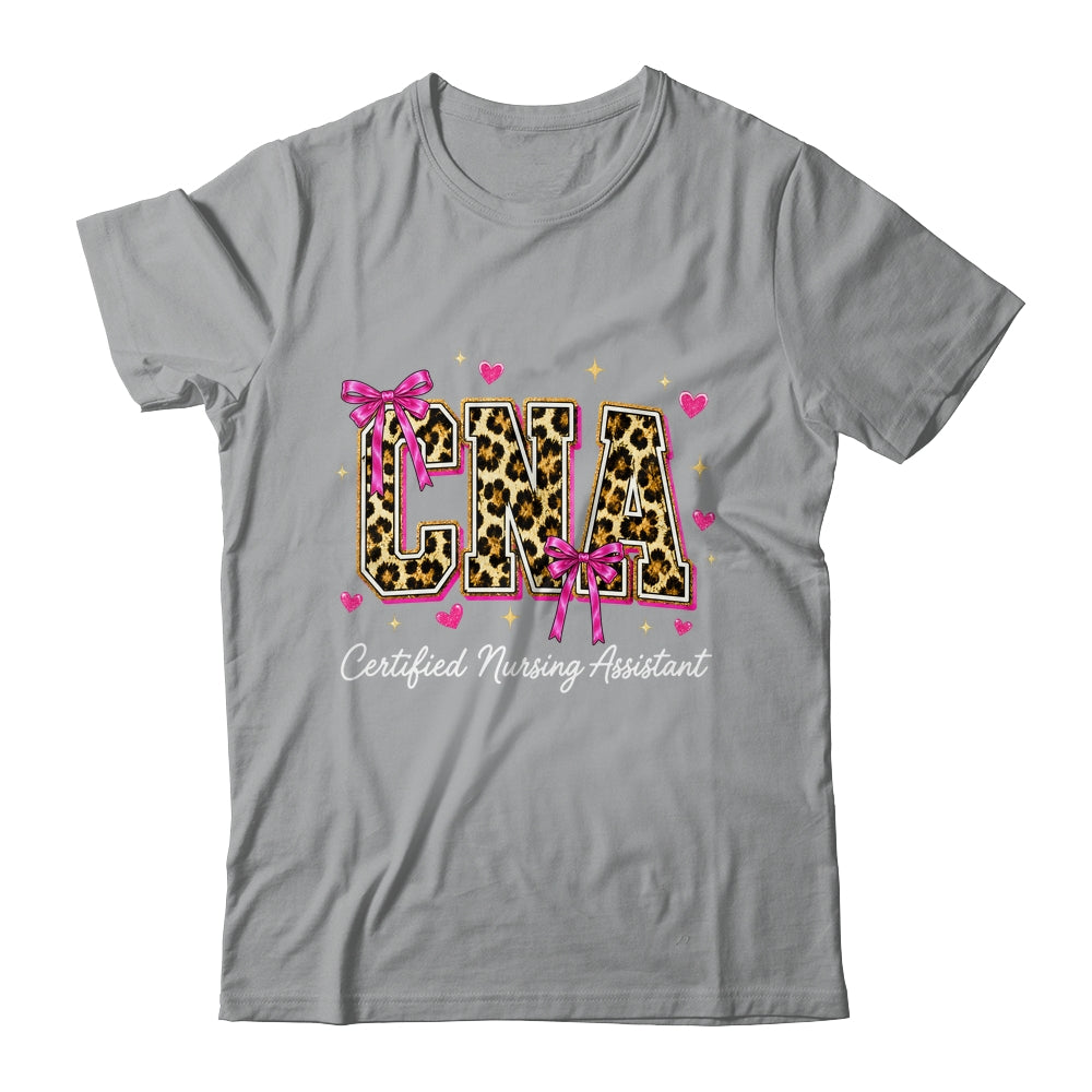 Coquette CNA Nurse Leopard Certified Nursing Assistant Shirt & Hoodie | teecentury