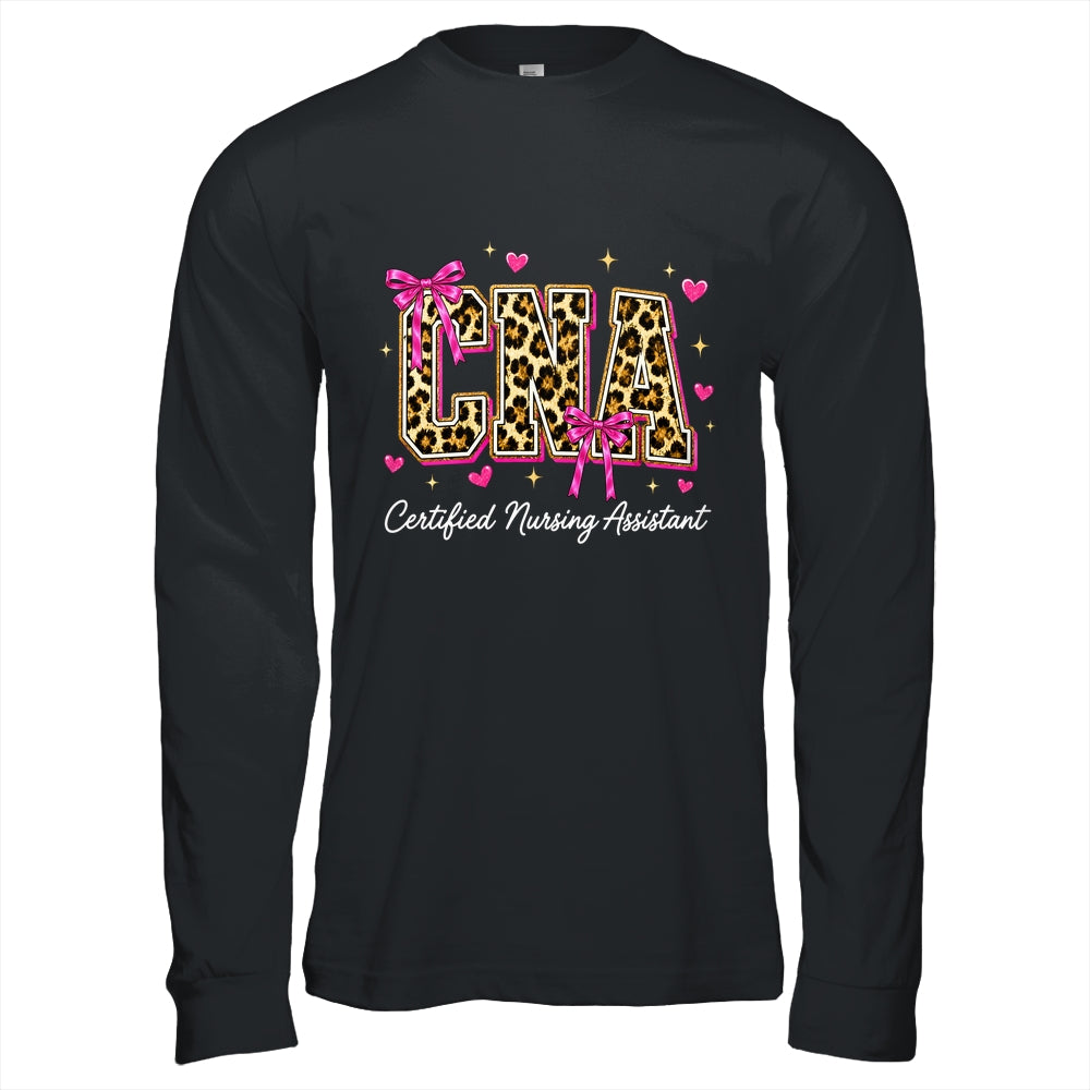Coquette CNA Nurse Leopard Certified Nursing Assistant Shirt & Hoodie | teecentury