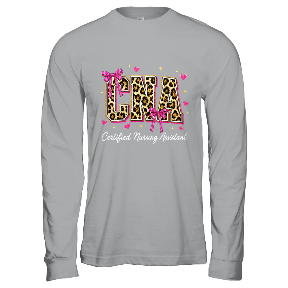 Coquette CNA Nurse Leopard Certified Nursing Assistant Shirt & Hoodie | teecentury