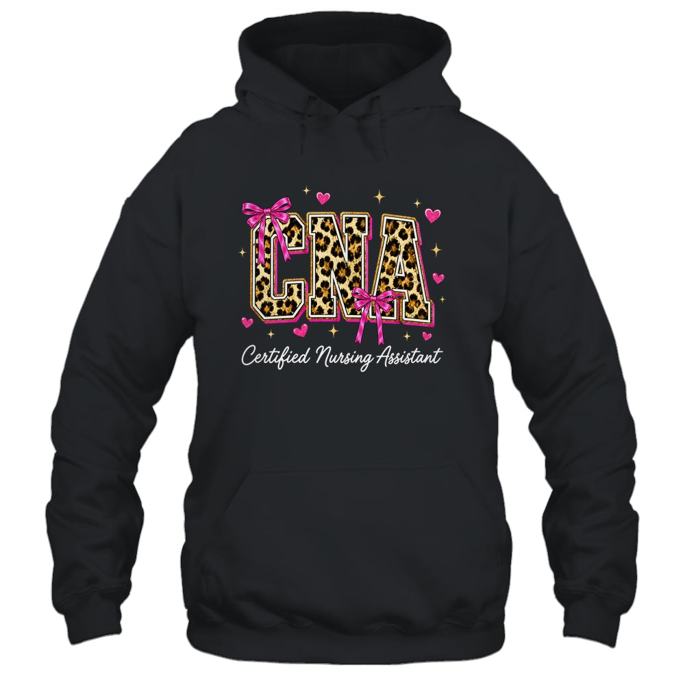 Coquette CNA Nurse Leopard Certified Nursing Assistant Shirt & Hoodie | teecentury