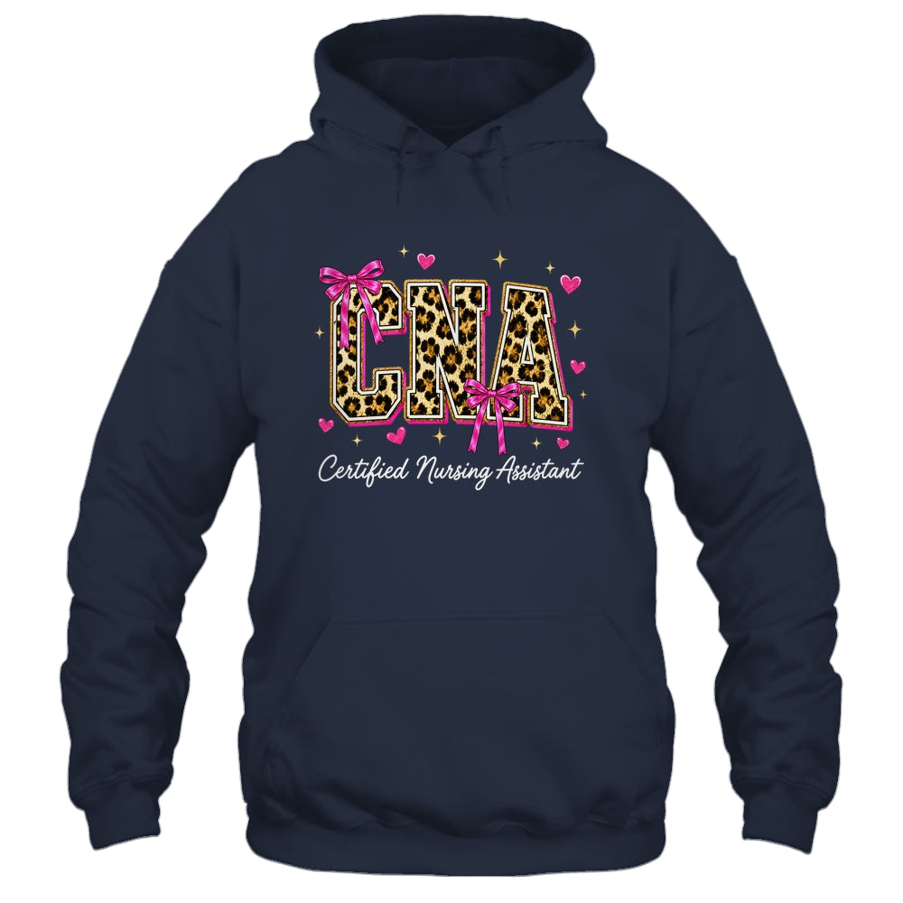 Coquette CNA Nurse Leopard Certified Nursing Assistant Shirt & Hoodie | teecentury