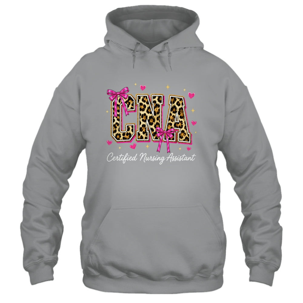 Coquette CNA Nurse Leopard Certified Nursing Assistant Shirt & Hoodie | teecentury