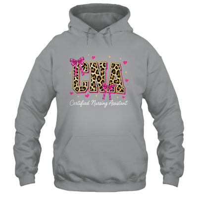 Coquette CNA Nurse Leopard Certified Nursing Assistant Shirt & Hoodie | teecentury