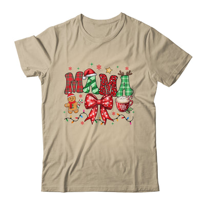 Coquette Christmas Mama Holiday Leopard Buffalo Plaid Mom Shirt & Sweatshirt | teecentury