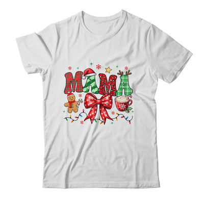 Coquette Christmas Mama Holiday Leopard Buffalo Plaid Mom Shirt & Sweatshirt | teecentury