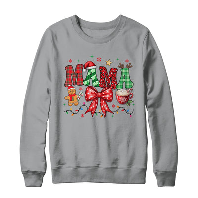 Coquette Christmas Mama Holiday Leopard Buffalo Plaid Mom Shirt & Sweatshirt | teecentury