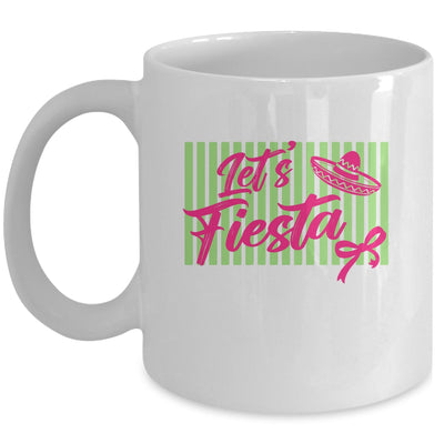 Coquette Cinco De May Let's Fiesta Mexican Striped Women Mug | teecentury