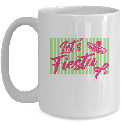 Coquette Cinco De May Let's Fiesta Mexican Striped Women Mug | teecentury