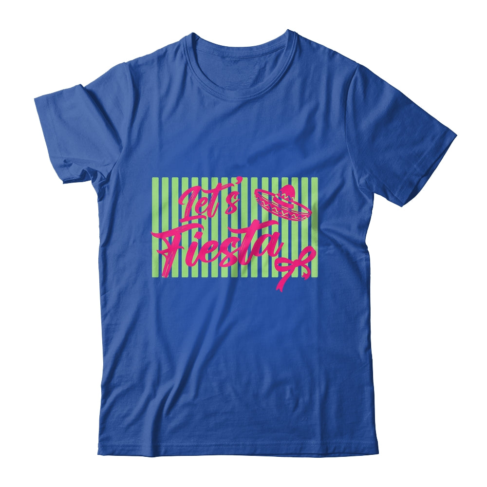 Coquette Cinco De May Let's Fiesta Mexican Striped Women Shirt & Hoodie | teecentury