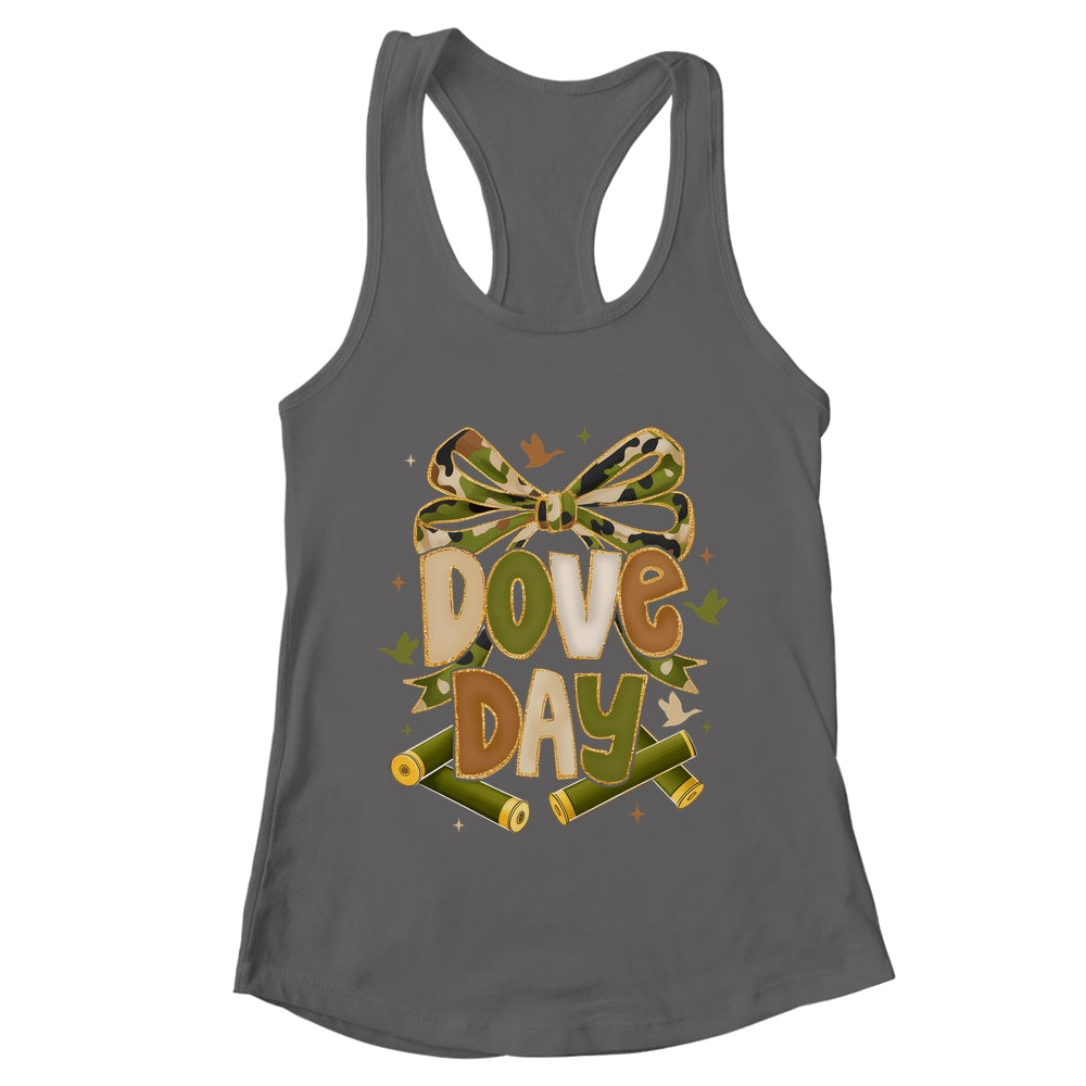 Coquette Dove Day Preppy Camo Bow Hunting Season Hunter Shirt & Tank Top | teecentury