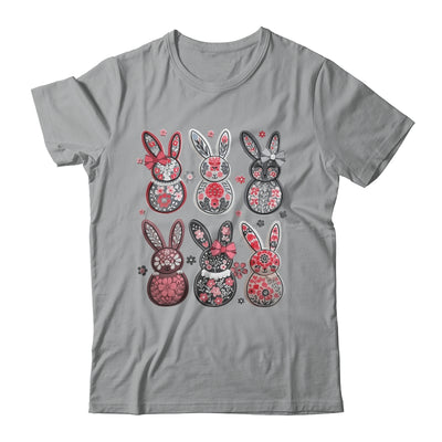 Coquette Easter Bunny Bow Floral Retro Easter Girls Kids Shirt & Sweatshirt | teecentury