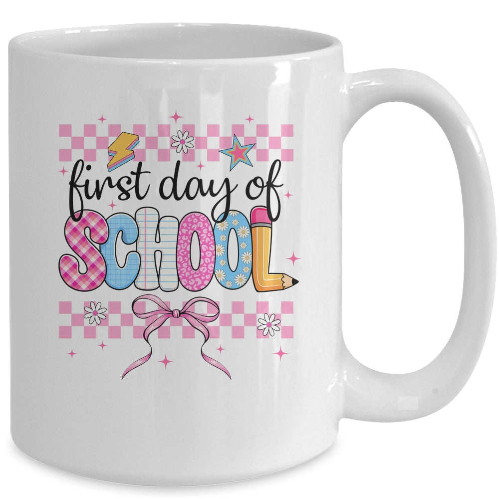 Coquette First Day Of School Back To School Teacher 1st Day Mug | teecentury