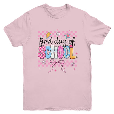 Coquette First Day Of School Back To School Teacher 1st Day Youth Shirt | teecentury