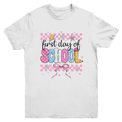 Coquette First Day Of School Back To School Teacher 1st Day Youth Shirt | teecentury