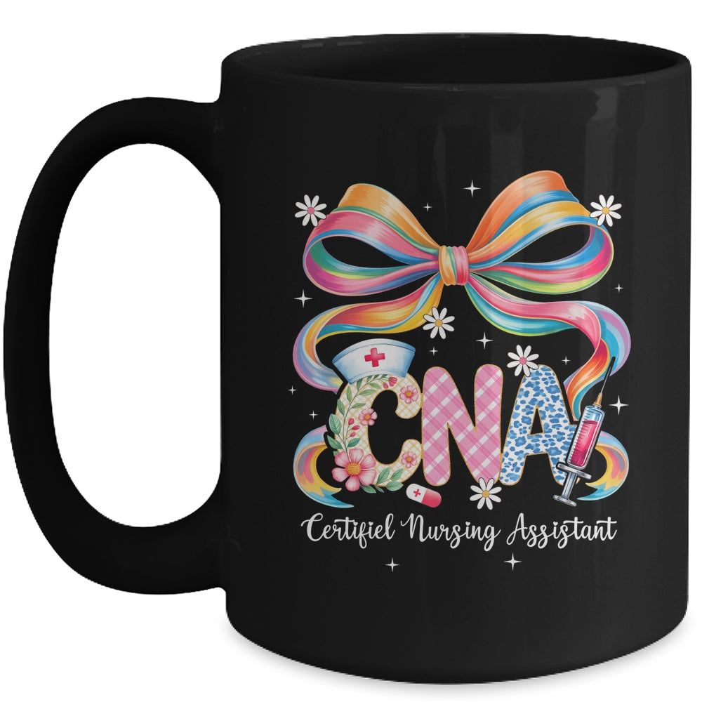 Coquette Floral CNA Certified Nursing Assistant Nurse Women Mug | teecentury
