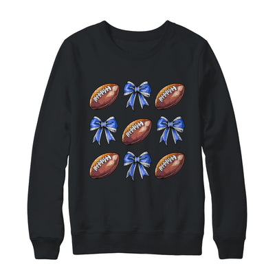 Coquette Football Bow Football Mom Game Day Women Girls Kids Shirt & Sweatshirt | teecentury