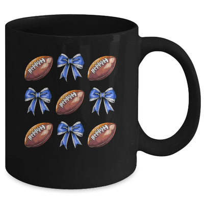 Coquette Football Bow Football Mom Game Day Women Girls Kids Mug | teecentury