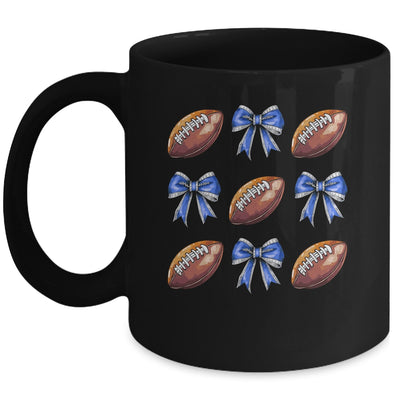 Coquette Football Bow Football Mom Game Day Women Girls Kids Mug | teecentury