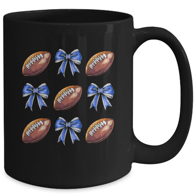 Coquette Football Bow Football Mom Game Day Women Girls Kids Mug | teecentury