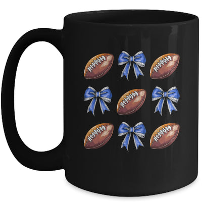 Coquette Football Bow Football Mom Game Day Women Girls Kids Mug | teecentury