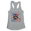 Coquette Funny Raccoon 4th Of July Patriotic Feral But Free Shirt & Tank Top | teecentury
