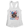 Coquette Funny Raccoon 4th Of July Patriotic Feral But Free Shirt & Tank Top | teecentury
