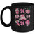Coquette Pink Bow Ribbons Book Teacher Valentines  Women Mug | teecentury
