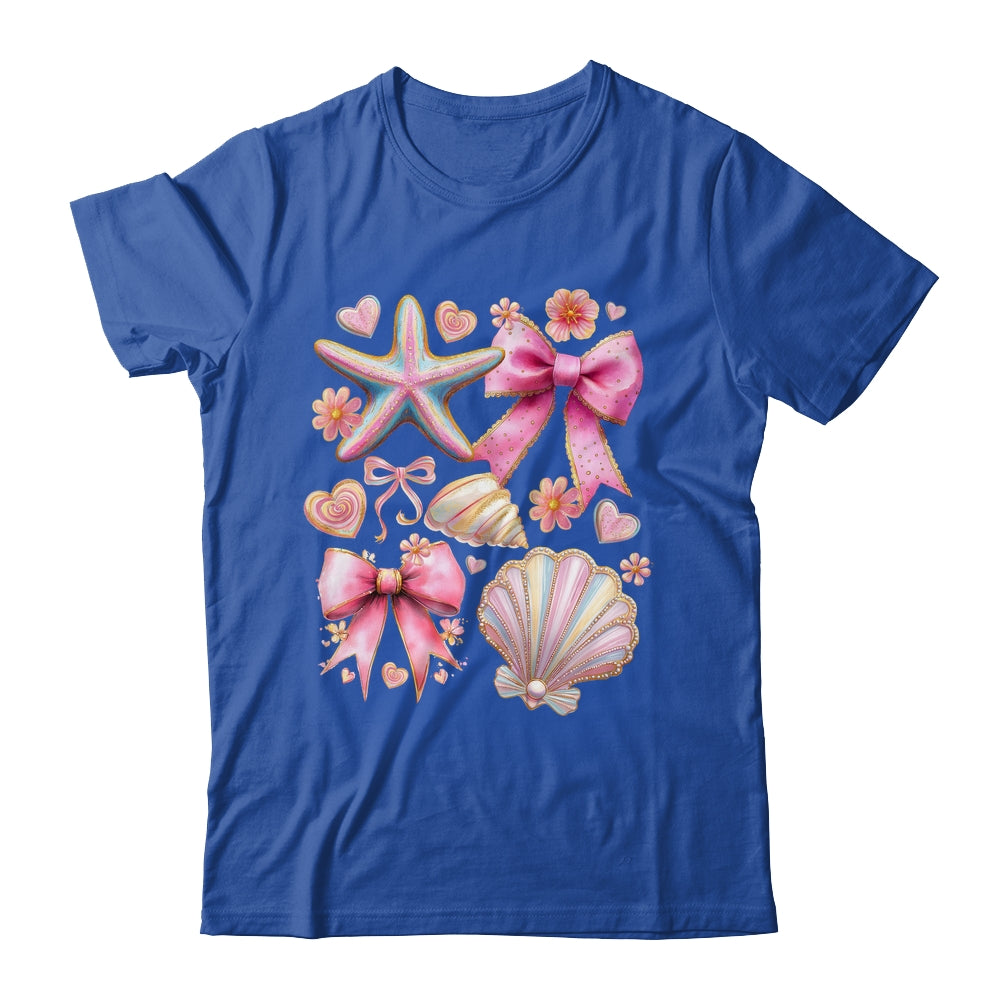 Coquette Seashell Starfish Preppy Coastal Summer Vibes Beach Shirt & Tank Top | teecentury