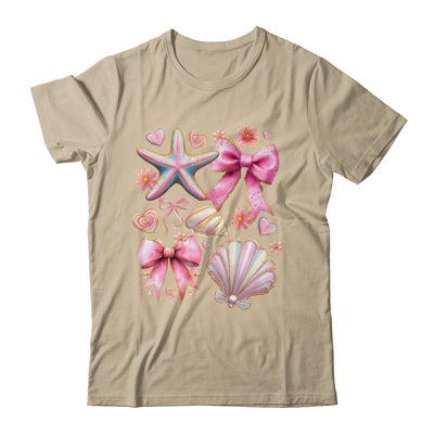 Coquette Seashell Starfish Preppy Coastal Summer Vibes Beach Shirt & Tank Top | teecentury