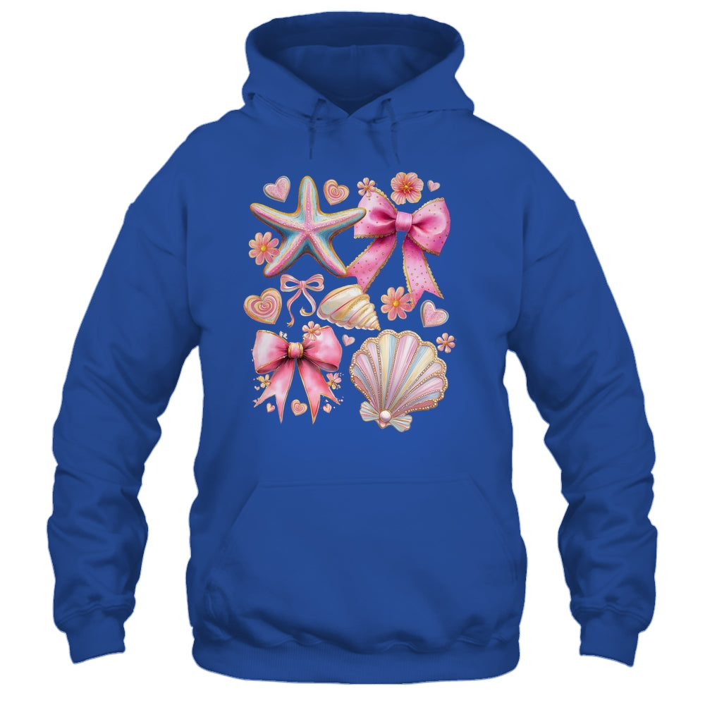 Coquette Seashell Starfish Preppy Coastal Summer Vibes Beach Shirt & Tank Top | teecentury