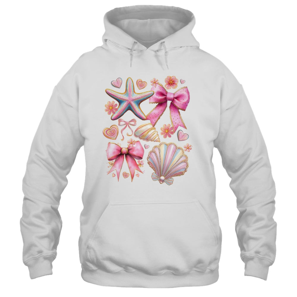 Coquette Seashell Starfish Preppy Coastal Summer Vibes Beach Shirt & Tank Top | teecentury