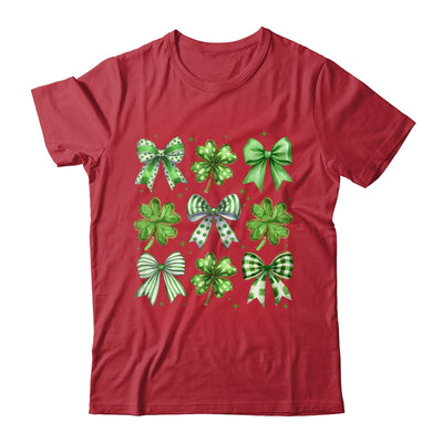 Coquette St Patricks Day Bow Irish Shamrock Lucky Clover Shirt & Sweatshirt | teecentury