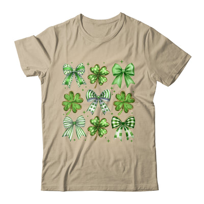 Coquette St Patricks Day Bow Irish Shamrock Lucky Clover Shirt & Sweatshirt | teecentury