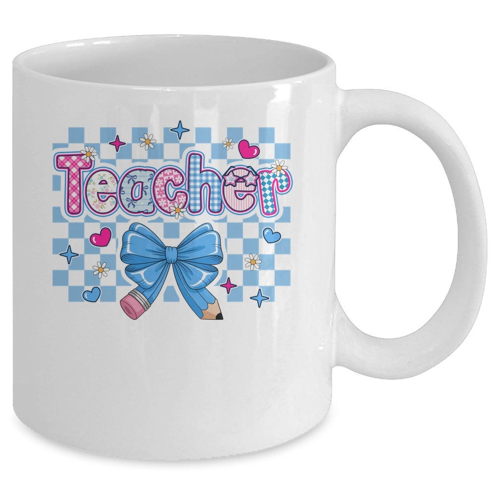 Coquette Teacher Floral Teacher Cute Back To School Women Mug | teecentury