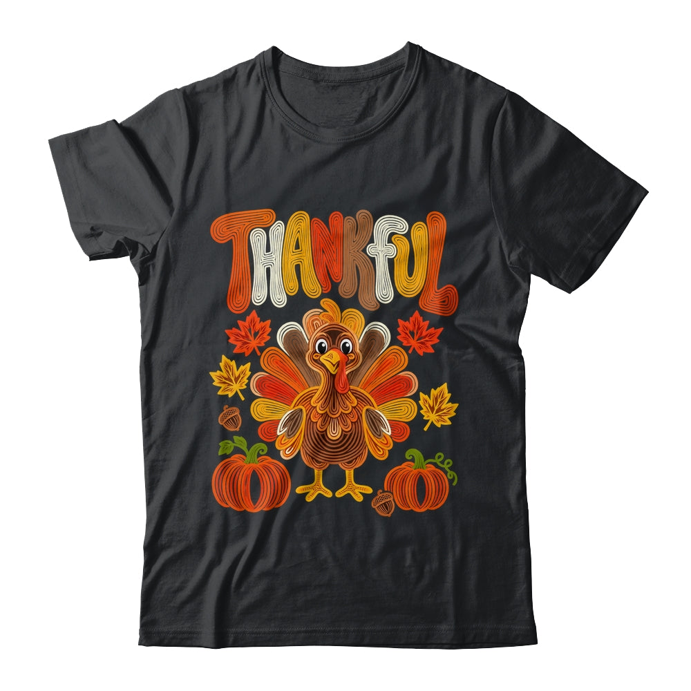 Coquette Thankful Thanksgiving Turkey Fall Autumn Season Shirt & Sweatshirt | teecentury