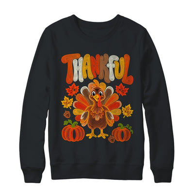 Coquette Thankful Thanksgiving Turkey Fall Autumn Season Shirt & Sweatshirt | teecentury