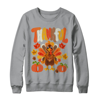 Coquette Thankful Thanksgiving Turkey Fall Autumn Season Shirt & Sweatshirt | teecentury