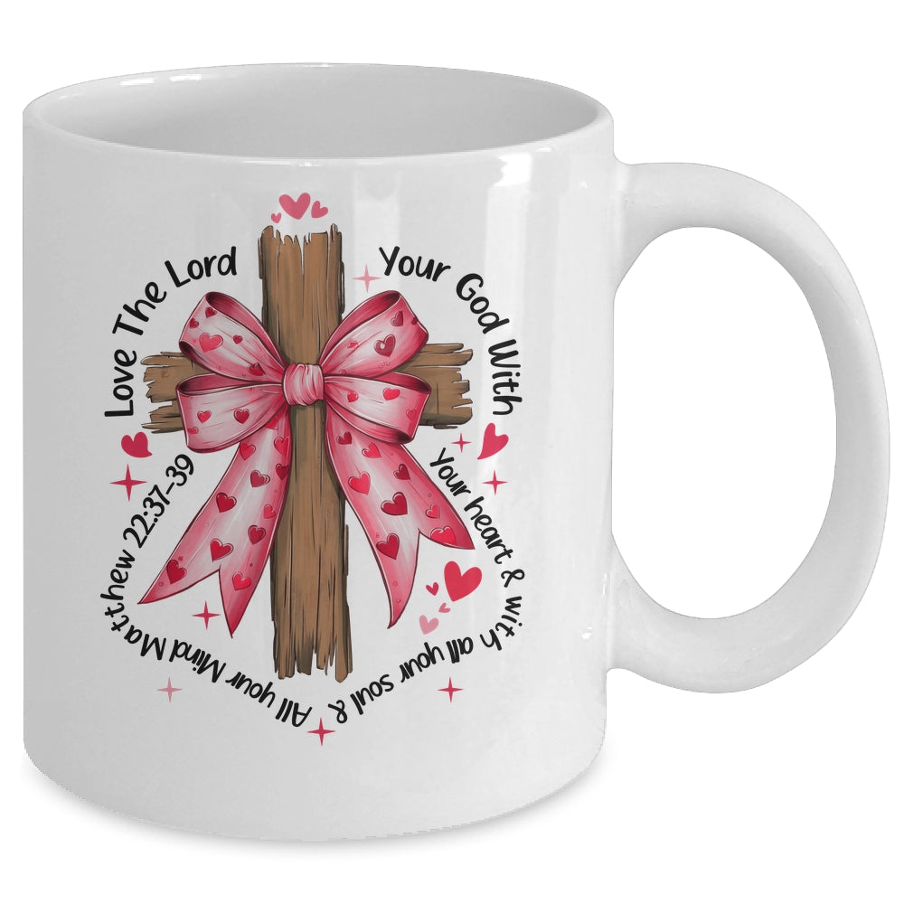 Coquette Valentine Jesus Valentine Bow Bible Verse Valentine Mug | teecentury