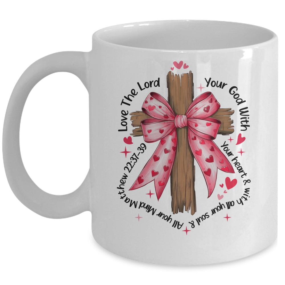 Coquette Valentine Jesus Valentine Bow Bible Verse Valentine Mug | teecentury