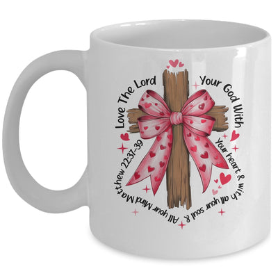 Coquette Valentine Jesus Valentine Bow Bible Verse Valentine Mug | teecentury