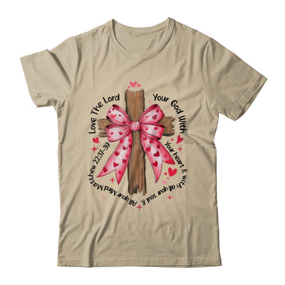 Coquette Valentine Jesus Valentine Bow Bible Verse Valentine Shirt & Sweatshirt | teecentury