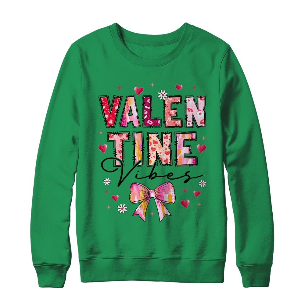 Coquette Valentine Vibes Cute Valentine Day Design Women Shirt & Sweatshirt | teecentury