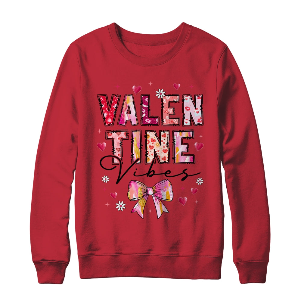 Coquette Valentine Vibes Cute Valentine Day Design Women Shirt & Sweatshirt | teecentury