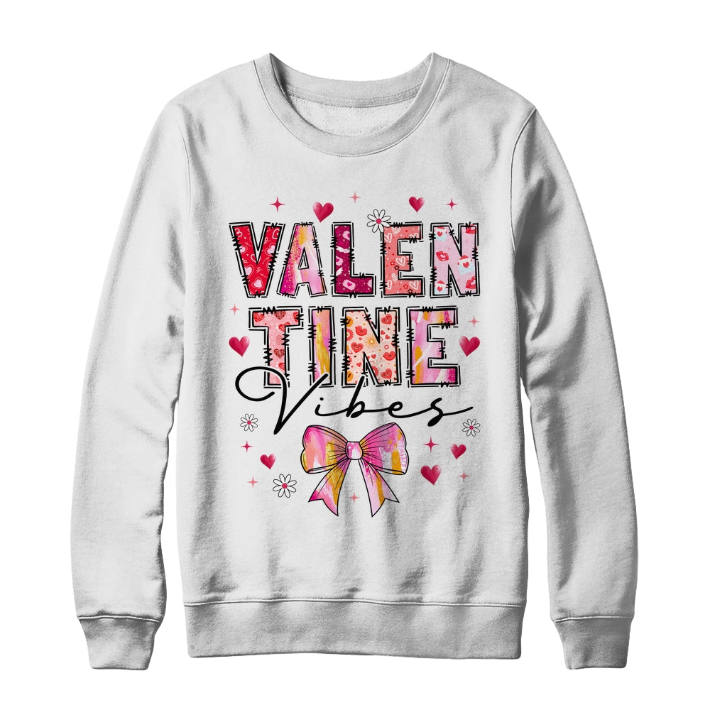 Coquette Valentine Vibes Cute Valentine Day Design Women Shirt & Sweatshirt | teecentury