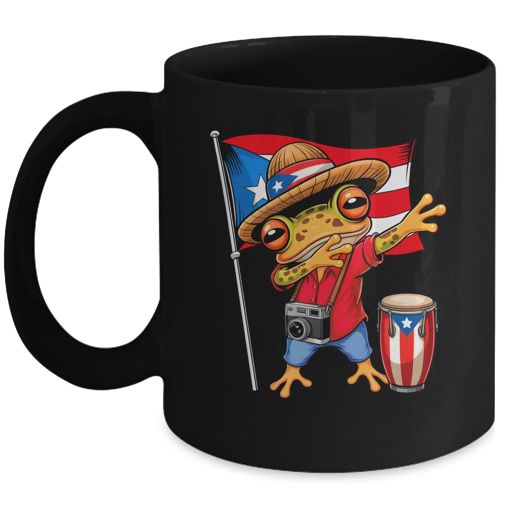 Coqui Dabbing Frog Puerto Rico Taino Boricua Dabbing Mug | teecentury