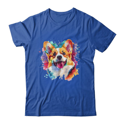 Corgi Mom Lover Puppy Dog Watercolor Tie Dye Painting Shirt & Tank Top | teecentury