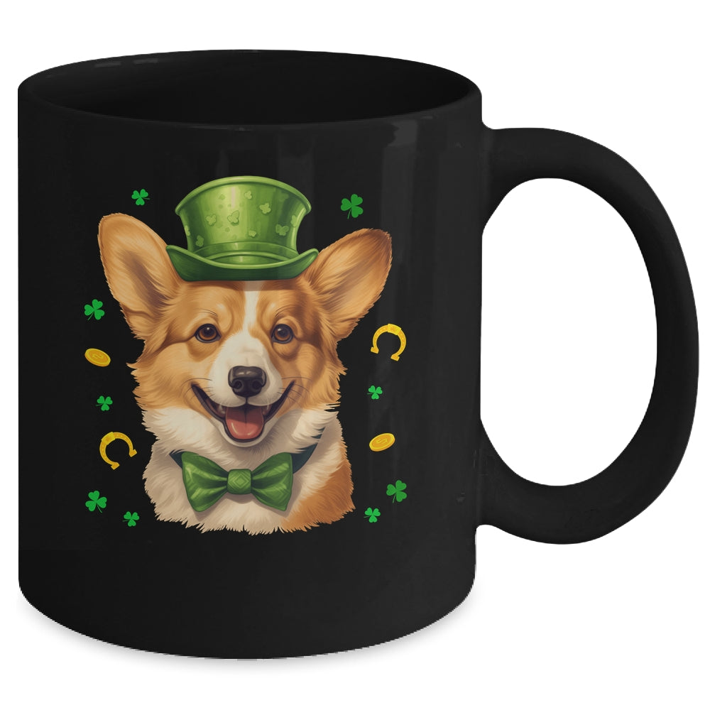 Corgi St Patricks Day Leprechaun Shamrock Irish Mug | teecentury