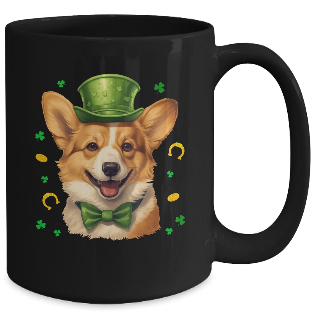 Corgi St Patricks Day Leprechaun Shamrock Irish Mug | teecentury