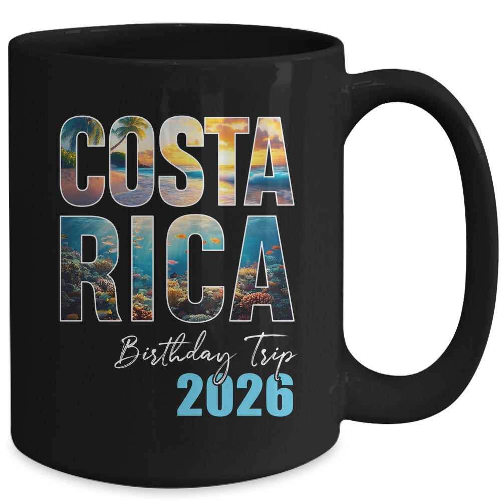 Costa Rica Birthday Trip 2026 Vacation Party Crew Cruise Mug | teecentury