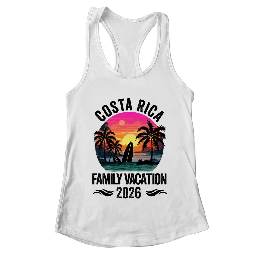 Costa Rica Family Vacation 2026 Matching Outfits Beach Summer Shirt & Tank Top | teecentury